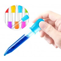 Plastikowa pipeta 5 ml z miarką, 10szt (kolor łosowo)