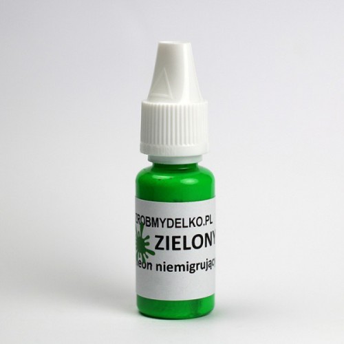 Pigment do mydła NIEMIGRUJĄCY NEON Zielony, 30ml