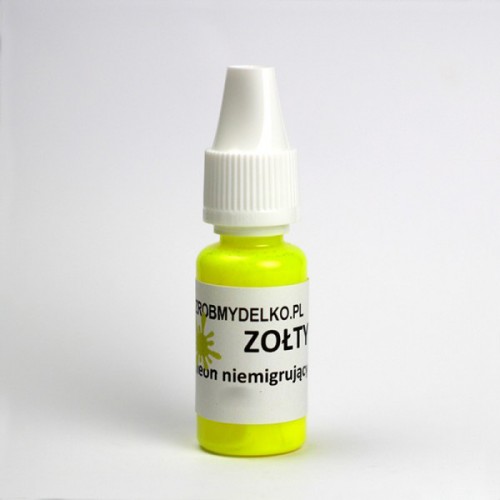 Pigment do mydła NIEMIGRUJĄCY NEON Żółty, 30ml