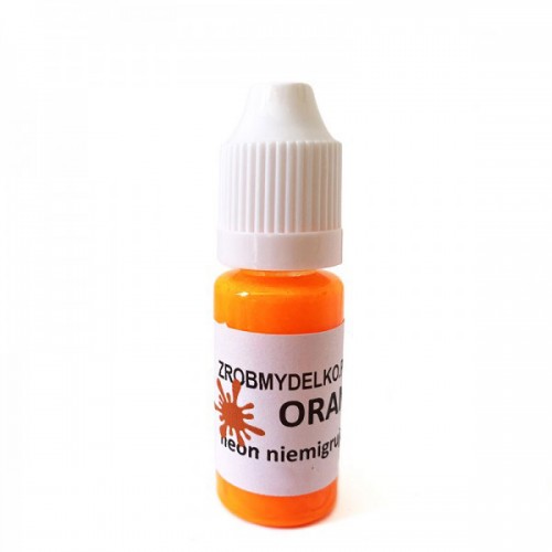 Pigment do mydła NIEMIGRUJĄCY NEON ORANŻ, 30ml