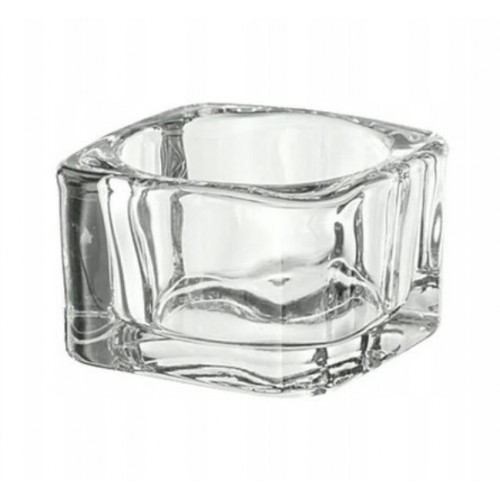 Kwadratowy świecznik tealight szklany do świec