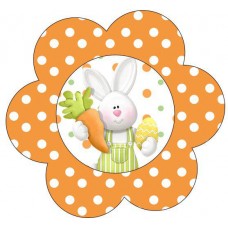 Naklejka dekoracyjna Wielkanocny króliczek NK120, 24 szt.