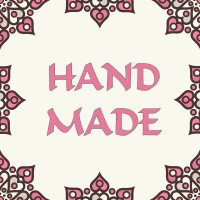 Naklejka dekoracyjna NK253 Hand Made, 20szt.