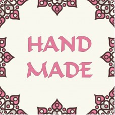 Naklejka dekoracyjna NK253 Hand Made, 20szt.