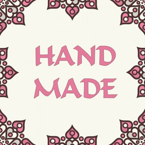 Naklejka dekoracyjna NK253 Hand Made, 20szt.