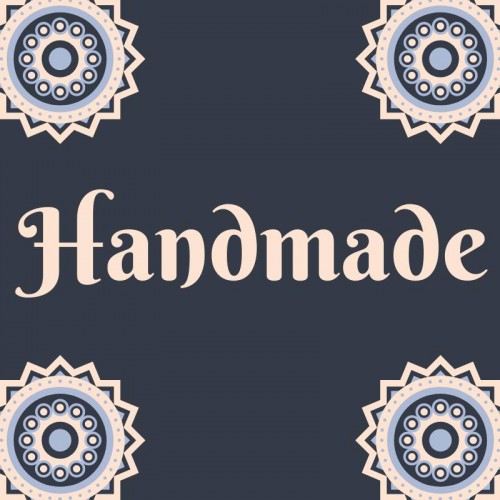 Naklejka dekoracyjna NK254 Hand Made, 20szt.