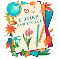 Naklejka dekoracyjna NK300 "Z dniem nauczyciela", 20 szt.