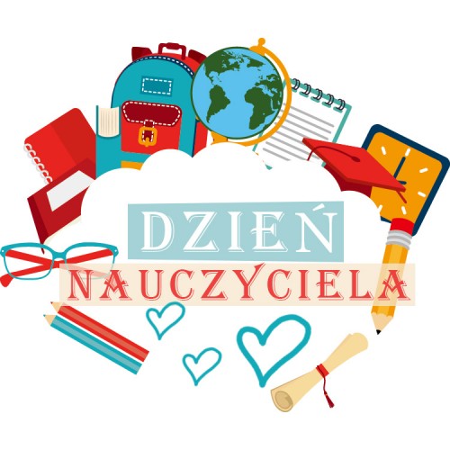 Naklejka dekoracyjna NK301 "Dzień nauczyciela", 20 szt.