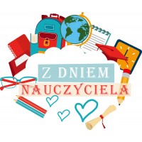 Naklejka dekoracyjna NK302 "Z dniem nauczyciela", 20 szt.
