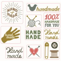 Naklejka dekoracyjna NK314, zestaw 17 szt