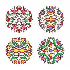 Naklejka dekoracyjna Ludowy wzór NK333