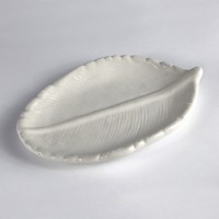 Gipsowa podstawka Listek GB04b