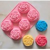 Forma silikonowa na babeczki do mydeł do odlewów Róży