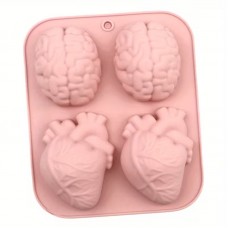 Forma silikonowa Mózg Serce