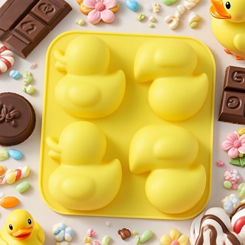 Forma silikonowa na babeczki do mydeł do odlewów Kaczątko