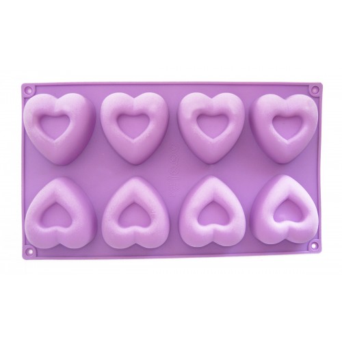 Silikonowa forma Serce 8x