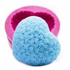 Forma silikonowa do świec Różane serce SS53