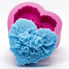 Forma silikonowa do mydeł Koronkowe serce SM94