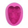 Forma silikonowa do mydeł Kwiatowe serce SM124