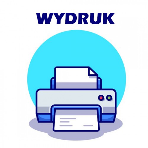 Wydruk obrazki na wodorozpuszczalnym papierze