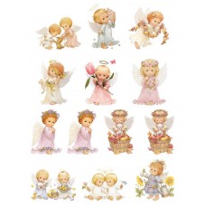 Obrazki na wodorozpuszczalnym papierze Anioły NR01