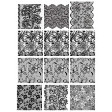 Obrazki na wodorozpuszczalnym papierze Koronka NR14