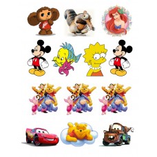 Obrazki na wodorozpuszczalnym papierze Animacja NR19