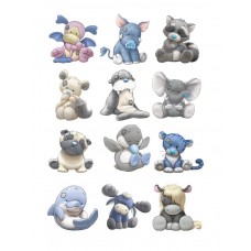 Obrazki na wodorozpuszczalnym papierze Zwierzęta NR31