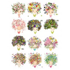 Obrazki na wodorozpuszczalnym papierze Leśna wróżka NR36