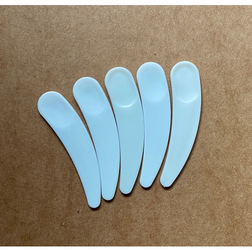 Szpatułki kosmetyczne białe, 5szt