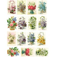 Zestaw obrazków do mydeł Kwiaty